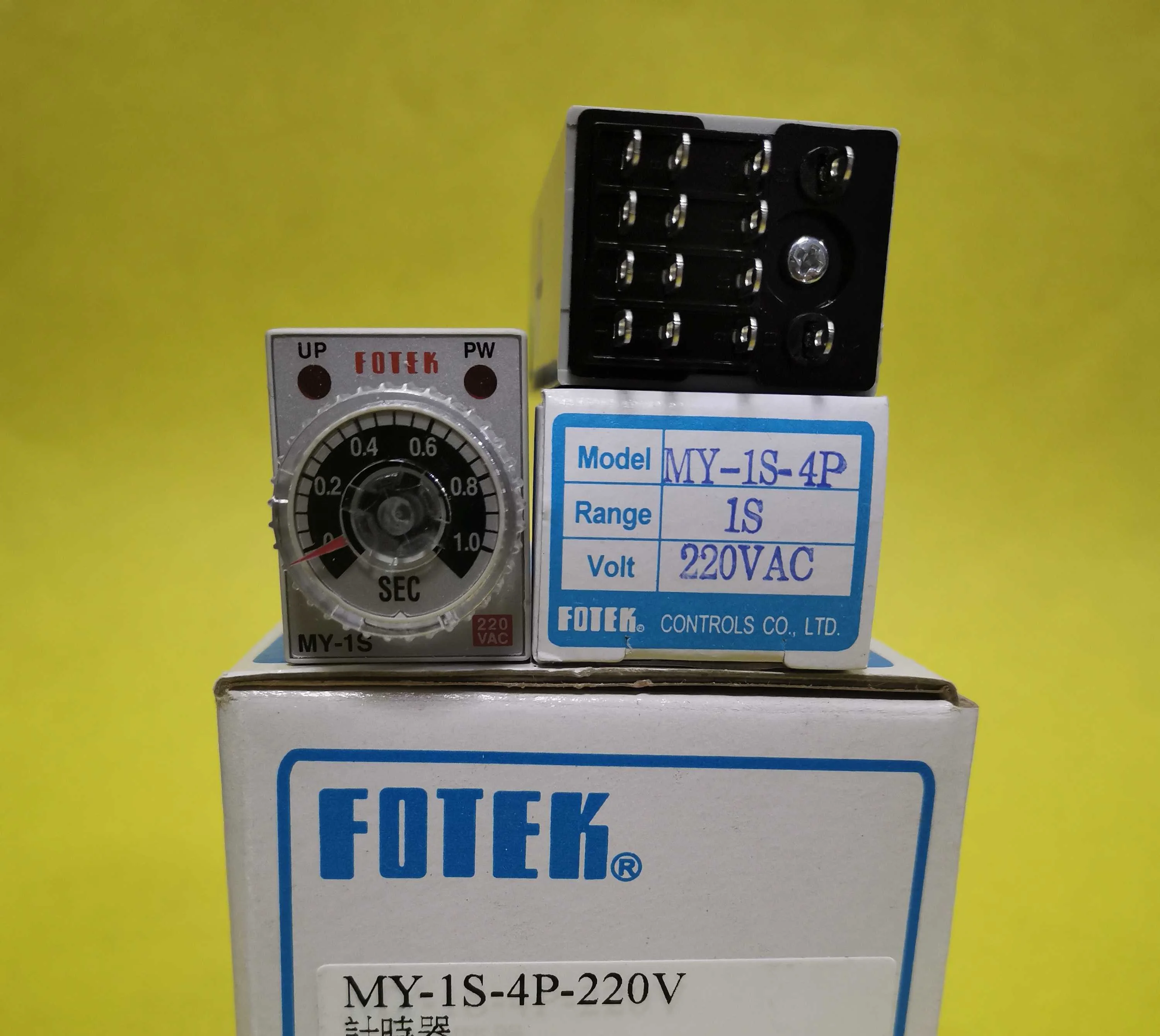 

MY-1S-4P-220 brand new original imported Taiwan FOTEK timer