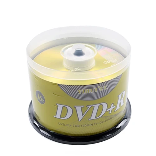 Imagen 1 del producto 50 Uds. Unidades de DVD en blanco + disco de CD R 4,7 GB 16X escritura Bluray una vez almacenamiento de datos discos de DVD vacíos medios grabables compactos