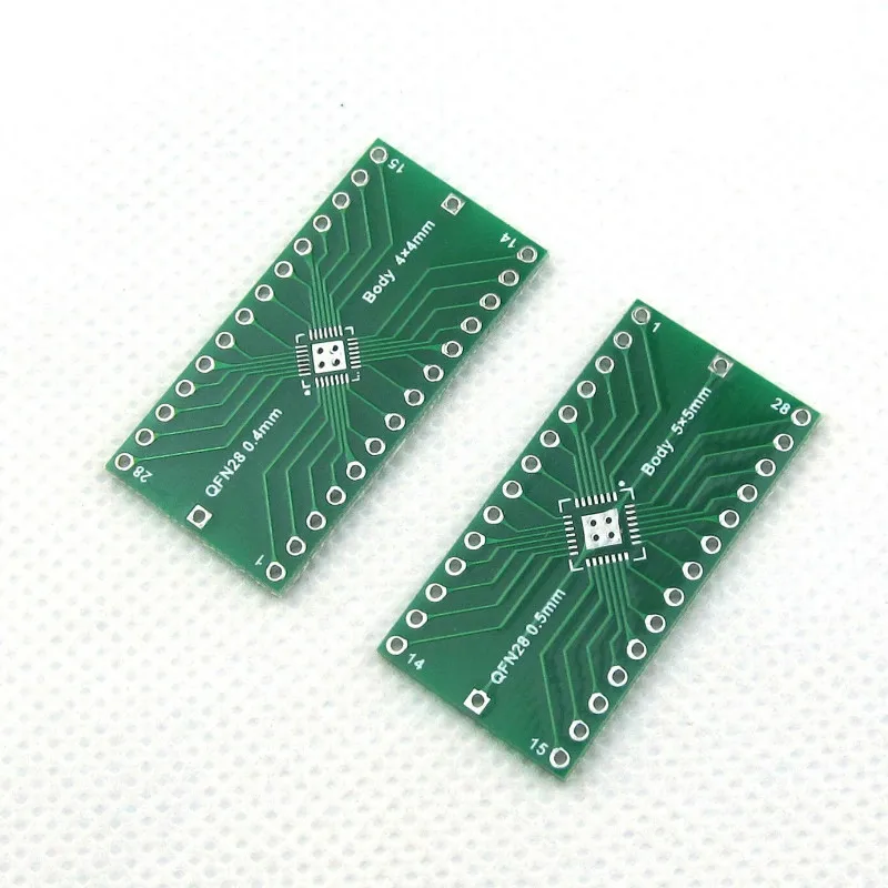 QFN28 to DIP28 pin Adapter IC socket test experiment board 5*5 4*4 PCB