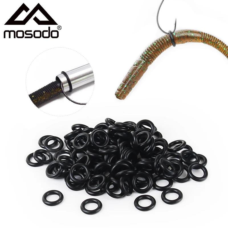 MOSODO Wacky Rig Tool Worm O Ring Wacky Ring Kit Bass Fishing Tackle for Senko Soft Lure Bait Neko Rig Fishing Tackle Set