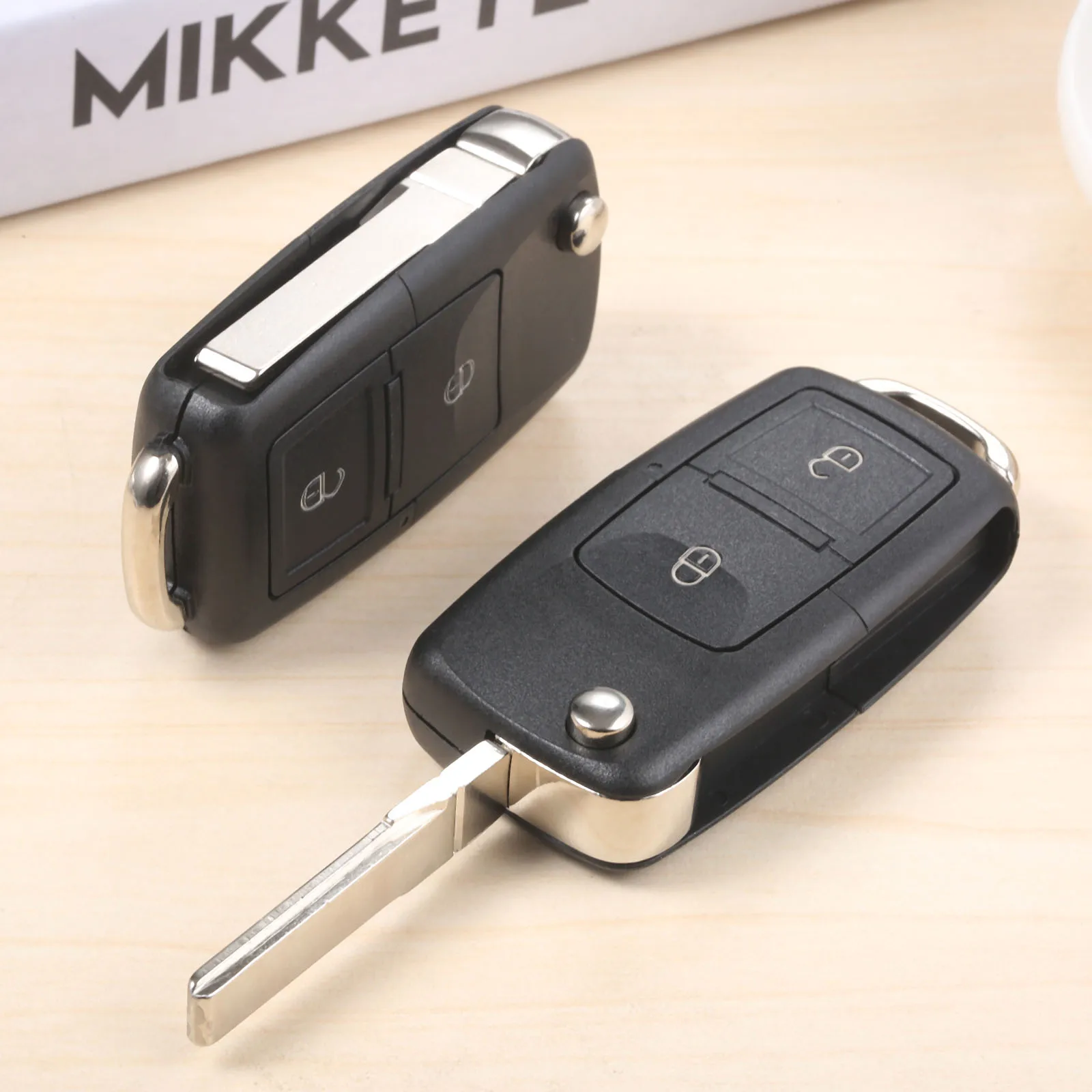 

2 Buttons Car Remote Smart Control Key for 1J0959753CT Fob Case 433MHz ID48 Chip Fit For V W Bora Polo Golf MK4