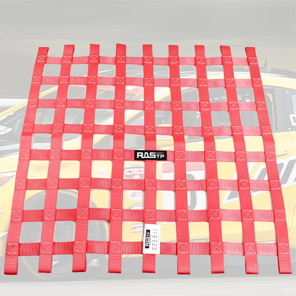 RASTP-Universal 23,6"x23,6" Nylon Rennwagen Fensternetz Auto Rallye Rennsicherheitsausrüstung RS-BAG053 – Detail 9