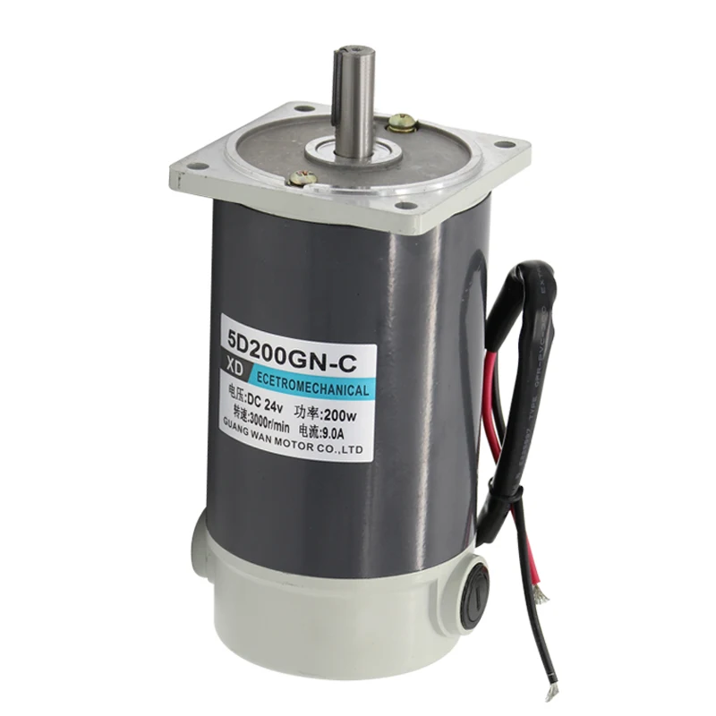 12V24V DC motor 200W high torque speed regulation high speed motor miniature permanent magnet positive and negative small motor