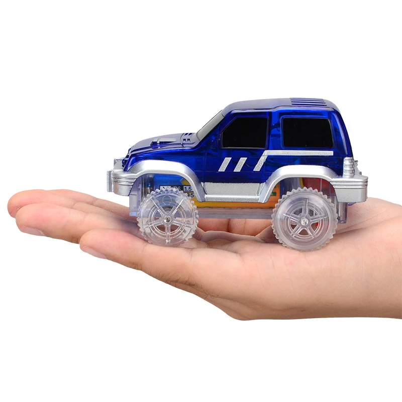 Toys Car,Dinosaur LED Lamp Electronic Car, Toy Cars, Parts, Car Rail Racing Track,with Flashing Lights Kids Toys Car Gifts L003