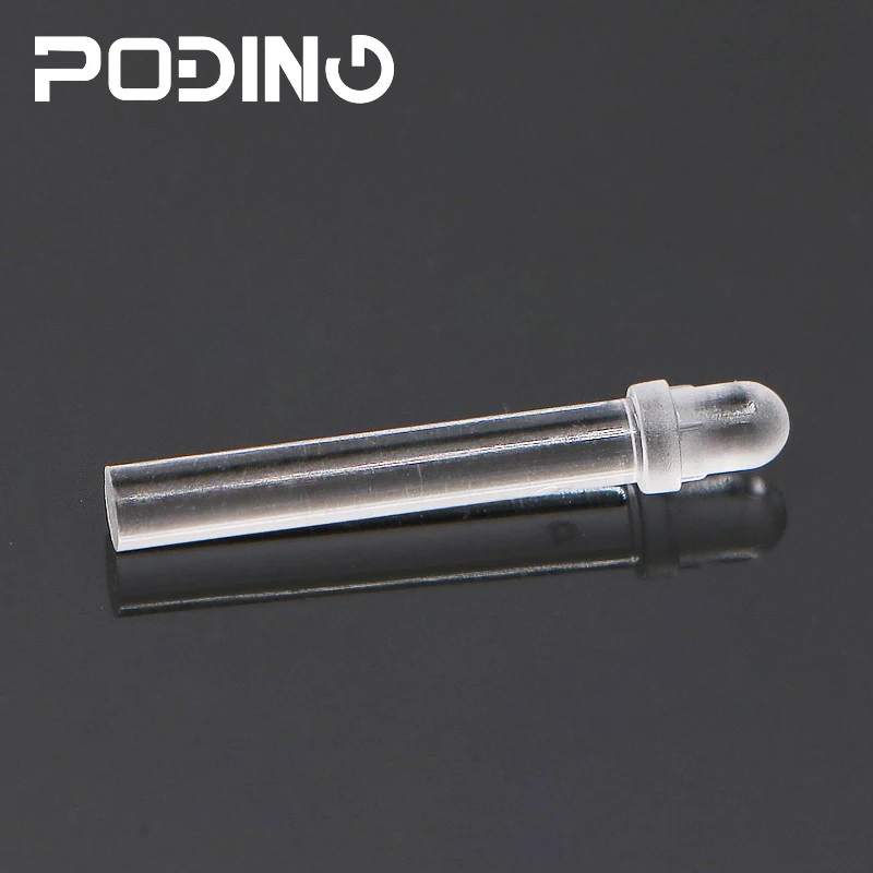 50pcs/lot Poding Clear DIA 3 MM LED Light Pipe RoHS Plastic Round Head Light Guide Pipe PLP1-XXX Series