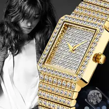 Luxury Diamond Square Watch for Women #5