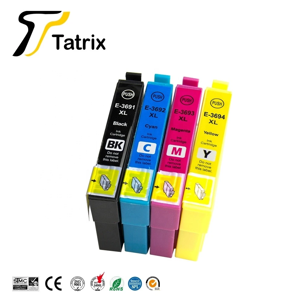 Tatrix T3691 T3692 T3693 T3694 Color Compatible Printer Ink Cartridge for Epson Expression Home XP-235A XP-332A