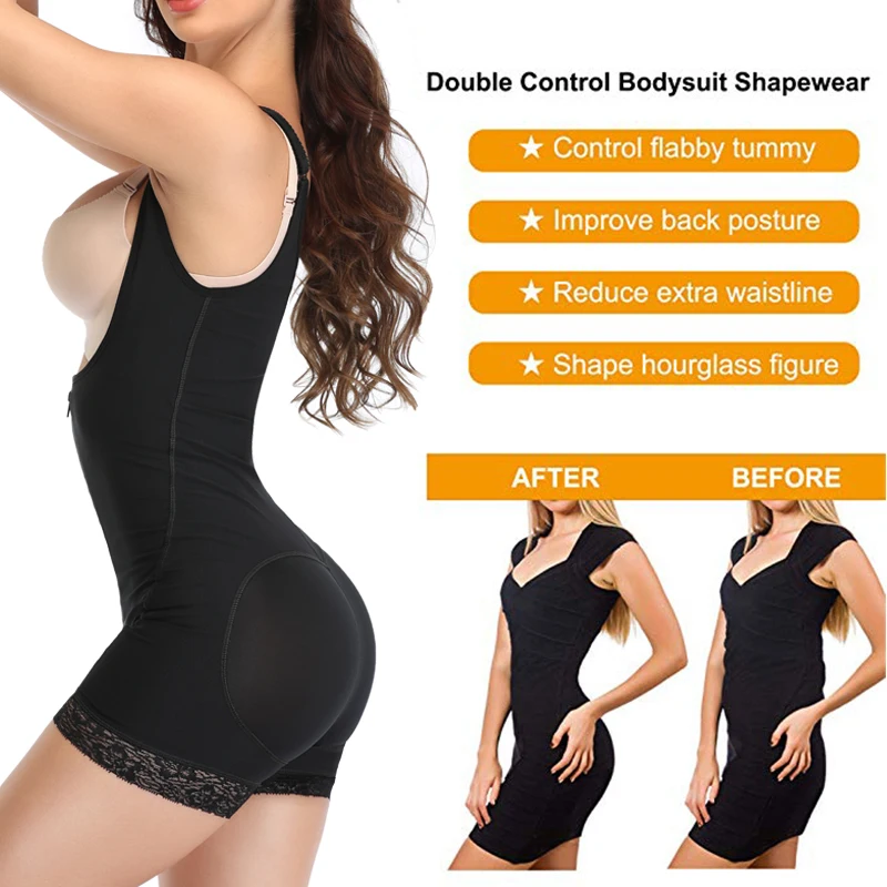 Fajas Reductoras Latex Body Shaper Levanta Cola Post Parto Surgery Girdle Slimming Underbust Corset  Butt Lifter Waistrainer US