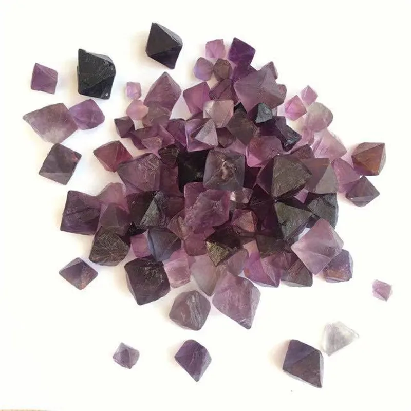 

Natural fluorite octahedron specimen healing stone crystal Purple fluorite Rough Stone gemstone