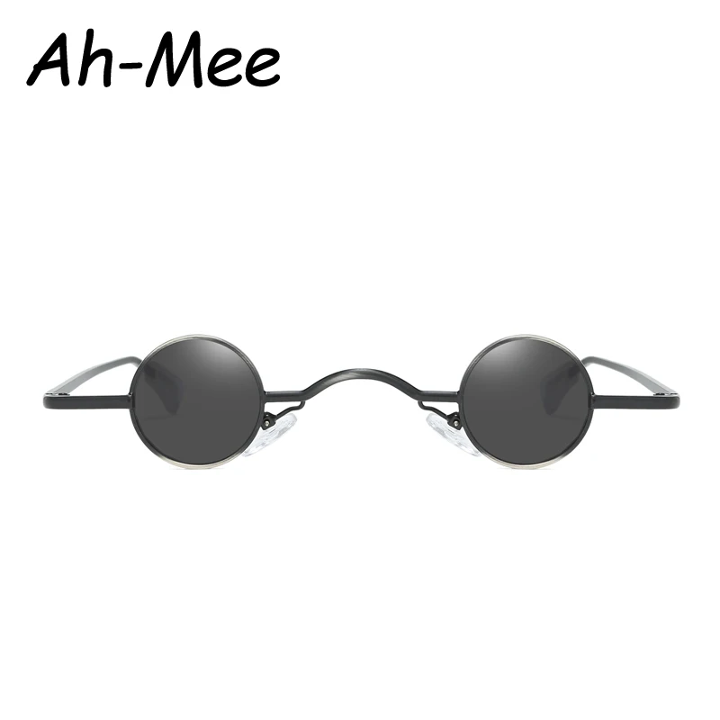 Small Round Sunglasses Women Retro Trending Wide Bridge Brand Designer Punk Sun Glasses Steampunk Vintage Goggles Black Shades