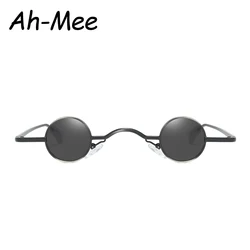 Small Round Sunglasses Women Retro Trending Wide Bridge Brand Designer Punk Sun Glasses Steampunk Vintage Goggles Black Shades