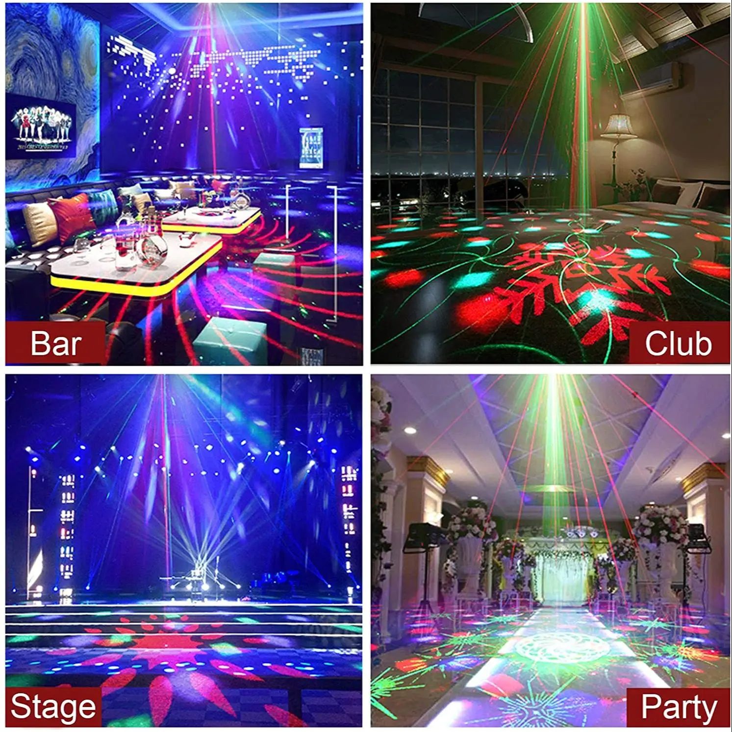 Imagem -04 - Led Portátil Disco Stage Luzes dj Crystal Ball Dmx512 Rgbywp Profissional