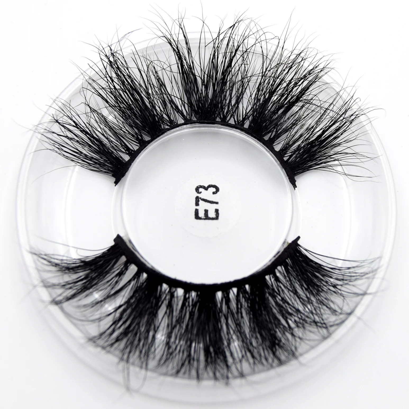 Visofree Dramatic Long Handmade Eyelash 25MM Lashes 5D 100% Mink Hair False Eyelashes Full Strips Lashes Extension Makeup E73