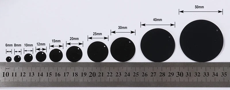Black Sequins For Craft PVC Flat Round Oval Sequin Paillettes Women Full Dress DIY Sewing Accessoriies