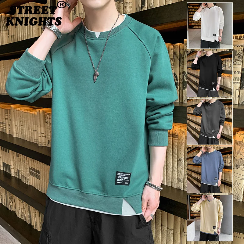 2021 New Spring Autumn Mens Hoodies Sweatshirts Men Hots Casual Solid Color Fashion Harajuku Streetwear Hoodies Sweatshirt Tops