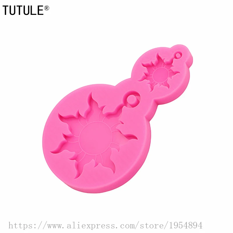 Sun Shiny Mold,Silicone Coaster Shiny Mould for Resin and Pendants Earrings,Necklaces,Ornaments and Wall or Home Decor Mold