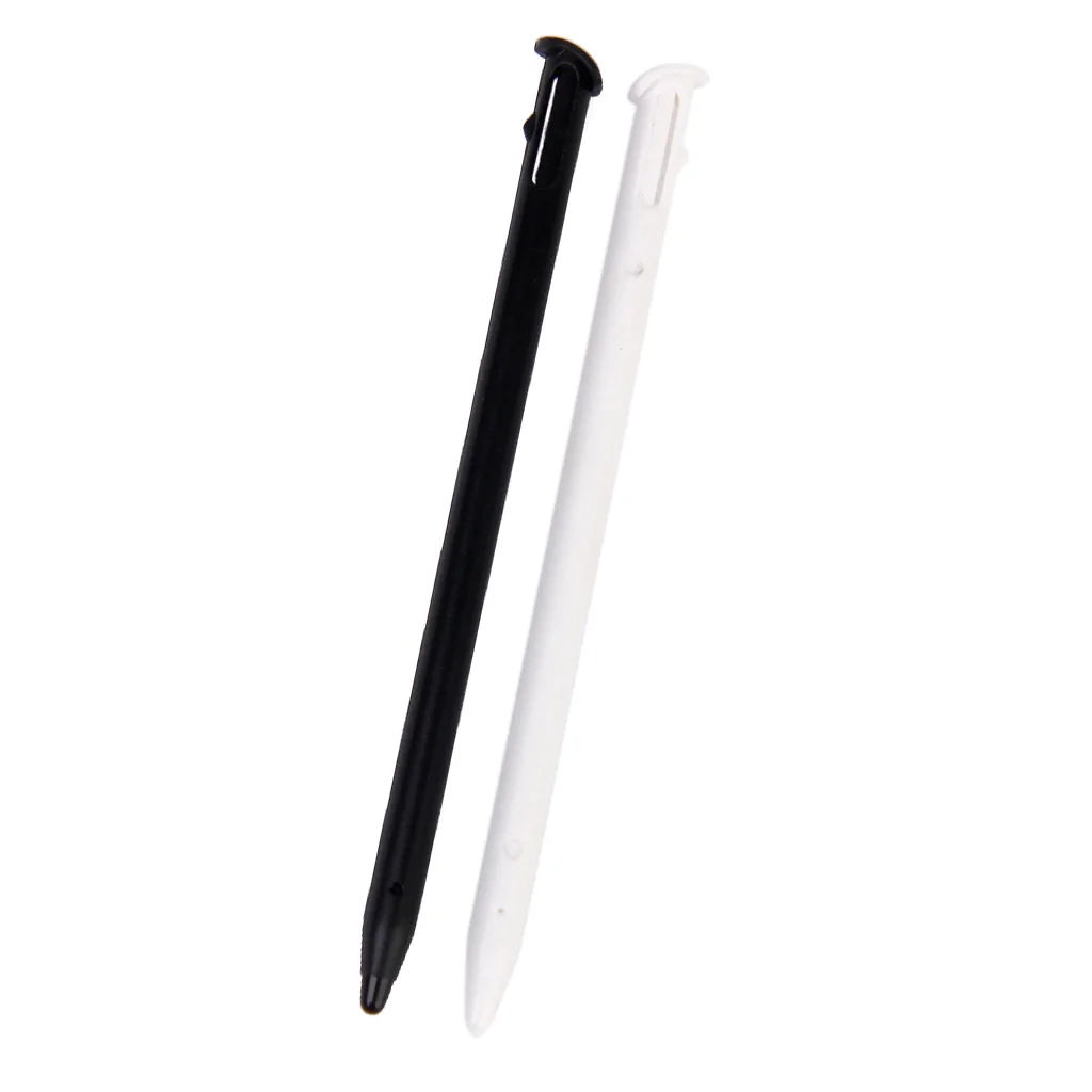 Plastic Stylus Touch Screen Pen for New Nintendo 3DS Accessory Pack of 2 Black and white