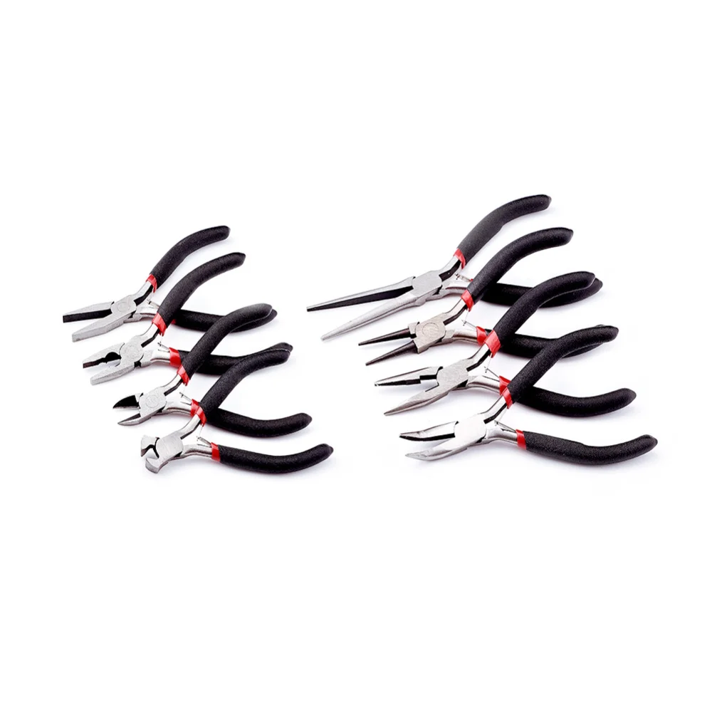 8Pcs/set Jewelry Pliers Sets Polishing Carbon-Hardened Steel DIY Tools Equipment Kit for Jewelry Making Crafts Supplies