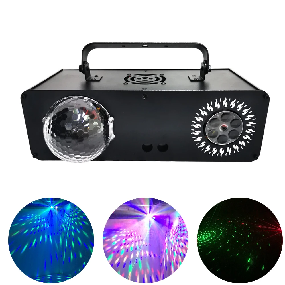 RGB Disco Lamp DMX Stage Strobe Light Dj Led Laser Light Scanner Halloween Christmas Bar Party Pattern Projector Home Decor