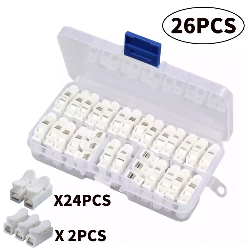 Terminal elétrico para conexão rápida, 26 peças