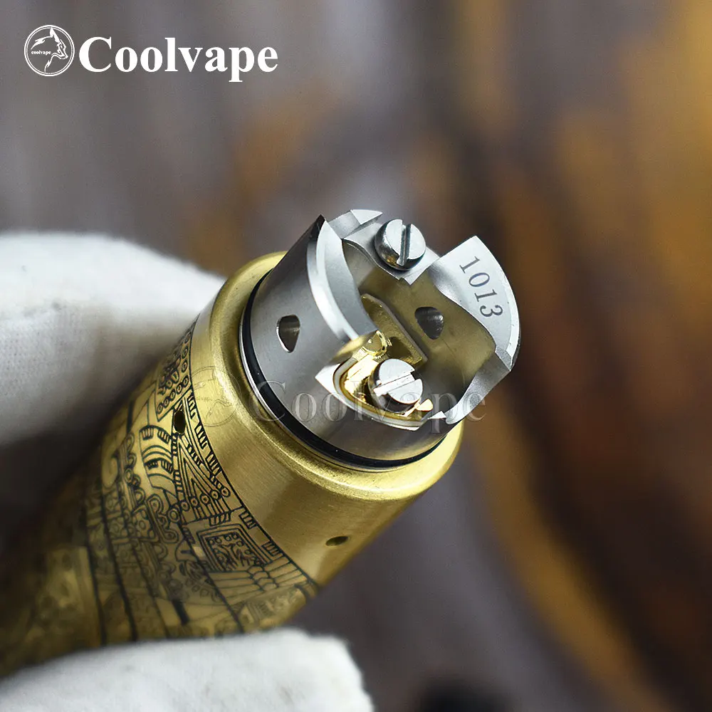 Coolvape Di Sản II Rda 22Mm RDA 316ss Single Coil Rda Với Bf Pin Không Điều Khiển Lưu Lượng Atomizer RDA Vs SXK Phong Cách Hussar 2.0 RDA