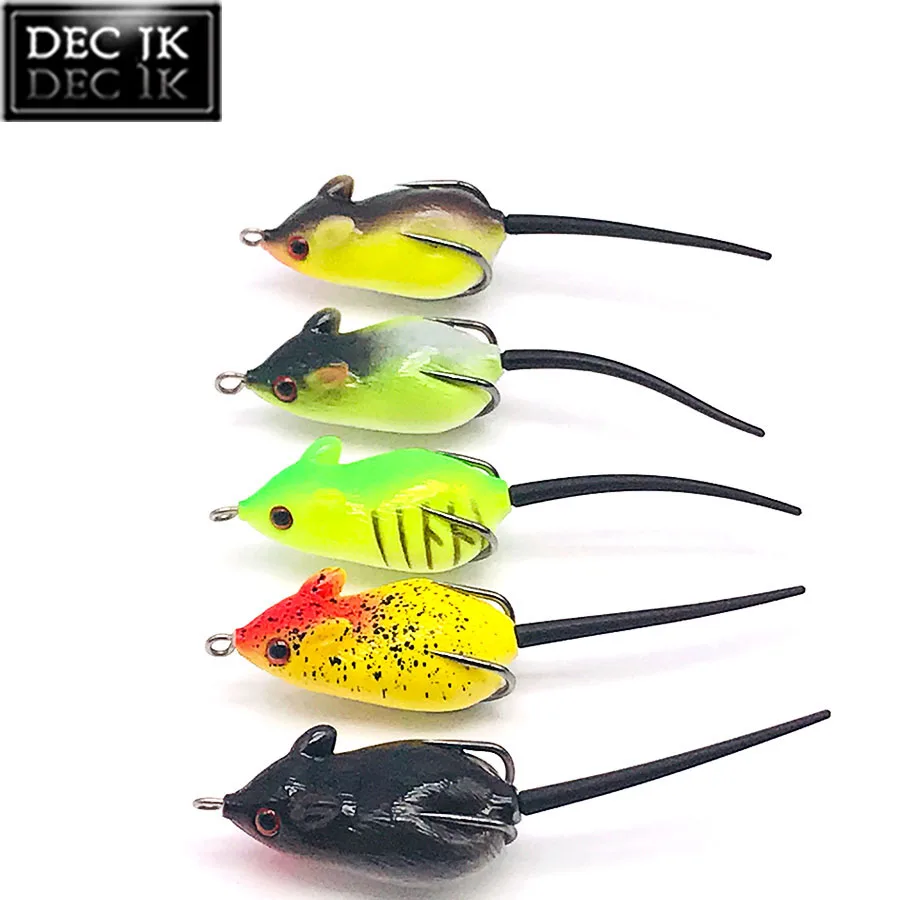 Soft Plastic Mouse Lure Baits For Fishing Lures 1PC Tube Frog Swimbait Jerkbait Wobblers Topwater Pike Artificial Carp Fake bait
