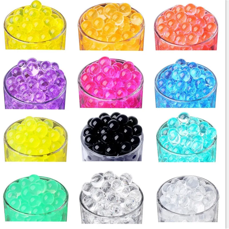 800pcs/160*5 Crystal Soil Mud Hydrogel Gel Kids Children Toy Water Beads Growing Up Water Balls Wedding Home Potted Decoration