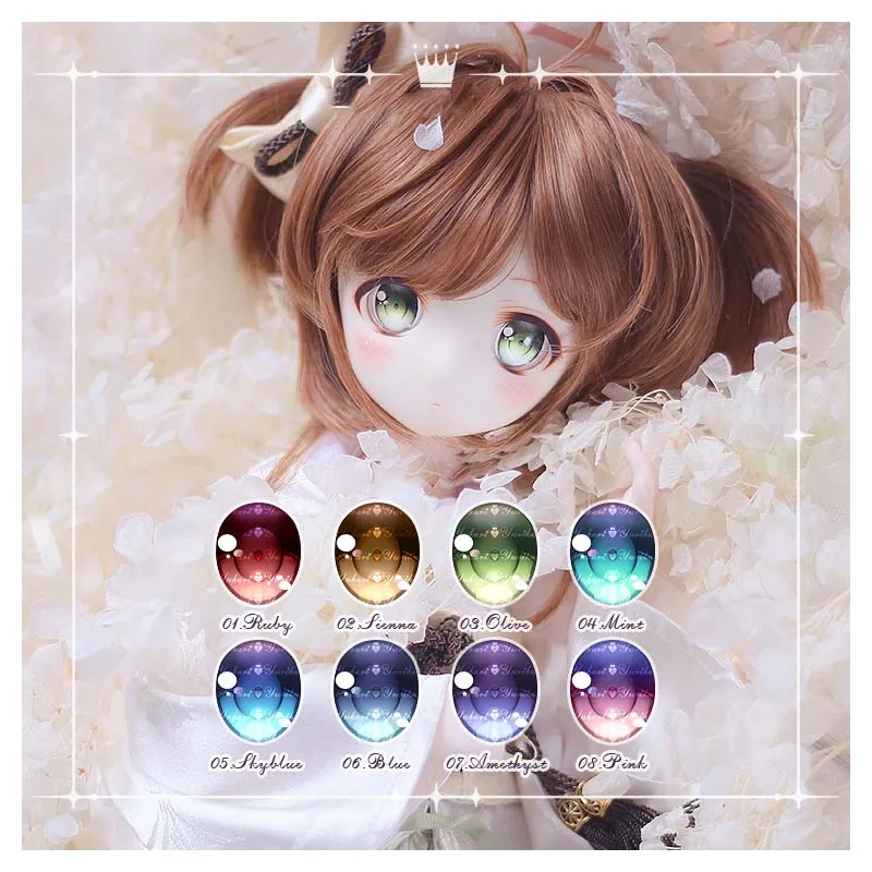 BJD Eyes doll Metallic effect eyes 10mm-24mm doll acrylic eyes for 1/8 1/6 1/4 1/3  SD DD doll accessories 10mm-24mm doll eyes