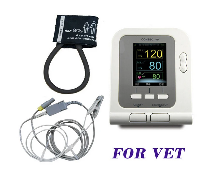 Cantec pet Sphygmomanometer, Cat and dog cuffs, Electronic Blood Pressure Monitors for animals CONTEC08A-VET andPC Softwear