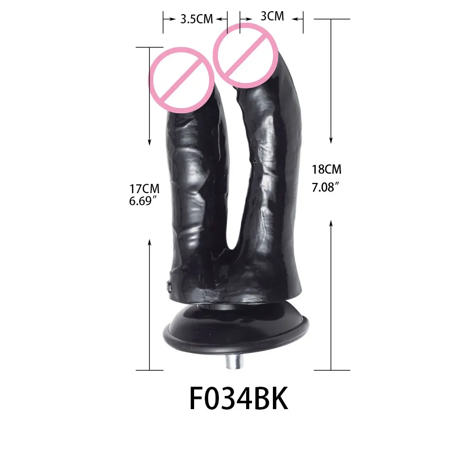 Fredorch Sex Machine Attachments big black dildosOrgasm G-spot stimulation, silicone dildo for vac-u-lock love Machines