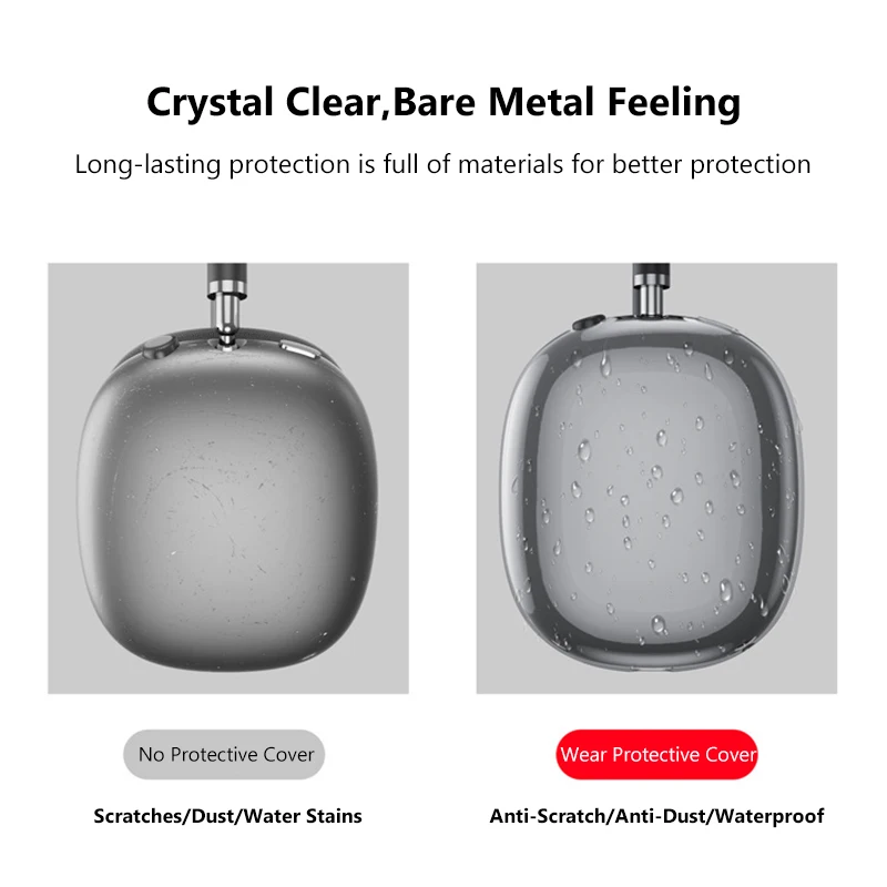 1:1 TPU 보호 슬리브 케이스, 에어팟 맥스 전기도금 TPU 360 ° 풀 커버, 아펠 에어팟 맥스 액세서리, 2021 신제품