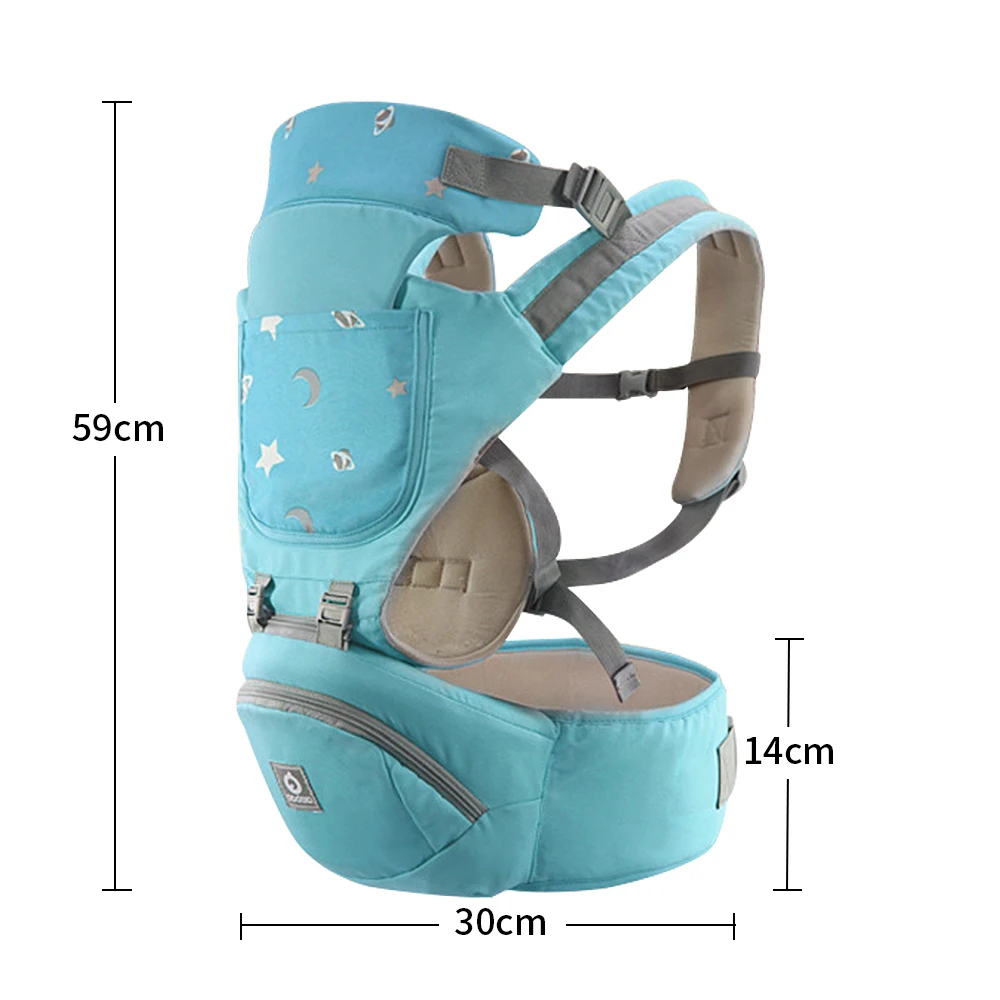 Breathable Ergonomic Baby Carrier Infant Baby Facing Ergonomic Kangaroo Baby Wrap Sling for Baby Child Travel 0-36 Months