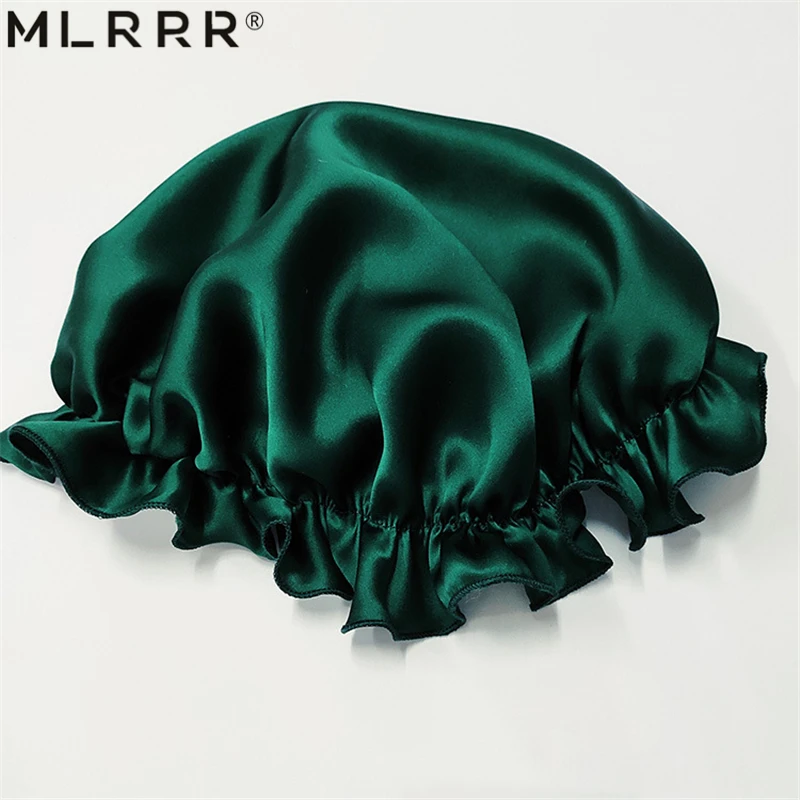 MLRRR 100% Silk Hair Headwear Nightcap Multicolor