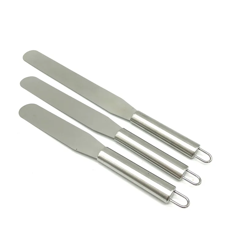 6/8/10 inch Stainless Steel Cake Spatula Butter Cream Spatula For Cake Cream Icing Frosting Knife DIY Cake Decorating Tools