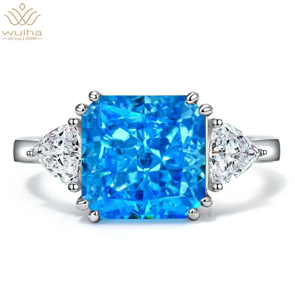 anel de prata esterlina 100 wuiha joia fina de moissanite citrina safira casamento e noivado 925 01