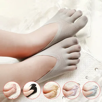 Socks women's Short Socks Ladies Invisible Lace White Socks With Fingers Female…
