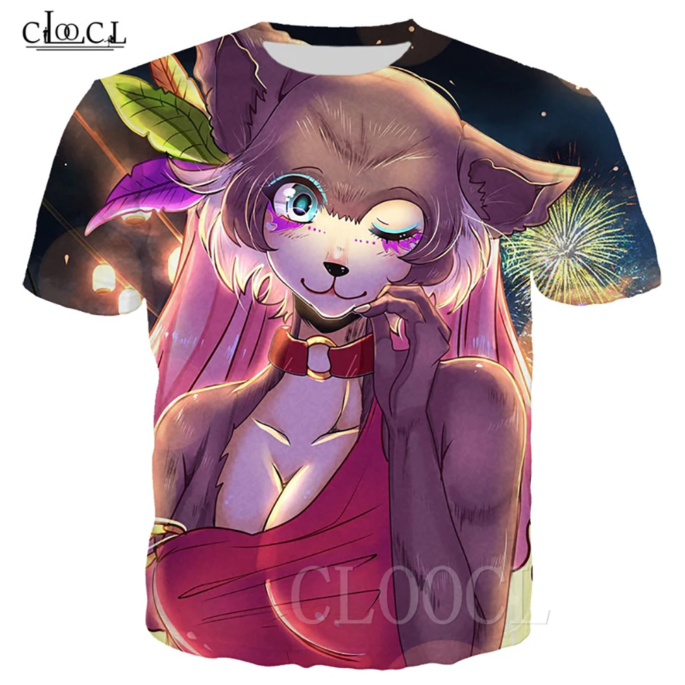 HX Cartoon Anime Men T-shirts Beastar 3D Printed Anime Clothing Women Short Sleeve Tees Casual Pullover Shirts S-7XL