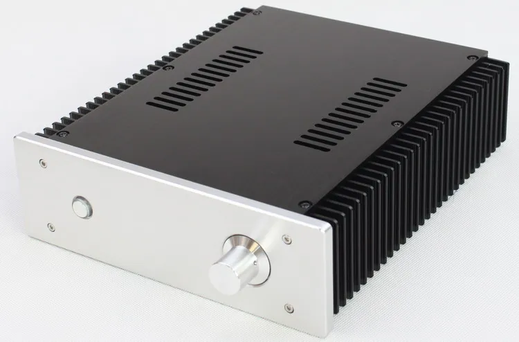 

D245 W213 H70 Heatsink Power Amplifier Chassis Rear Class Anoidizing Enclosure DIY Volume Control Aluminum Case Preamp DAC Box