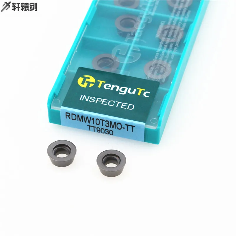 10PCS RDMW10T3MO TT TT9030 RPMT10T3MOE JS Milling Blade Carbide Cutting Lathe Tools