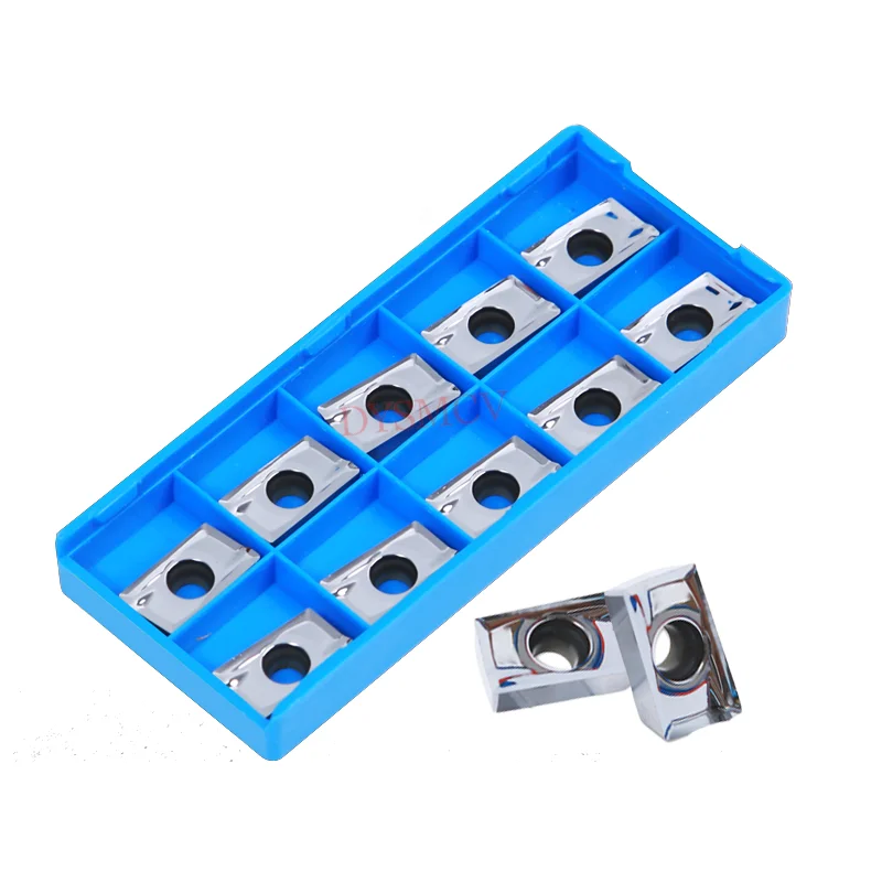 10pcs APKT1604 PDFR MA MA3 H01 Sisipan Karbida Aluminium Asli untuk Pemotong Penggilingan untuk Mesin Bubut CNC BAP 400R Alat Pemotong Permukaan