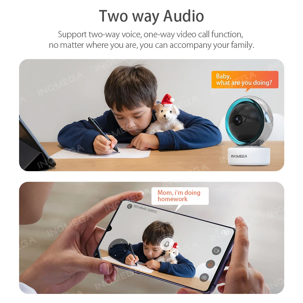 Фонарь с камерой 2 МП Поддержка Google Home