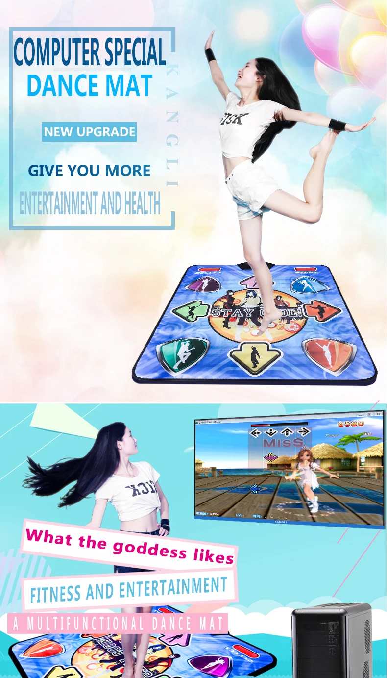Tapis de danse, tapis de danse électronique musical double utilisateur, portable, pliable, antidérapant pour améliorer la capacité de développement de la coordination main-pied pour enfants et adultes