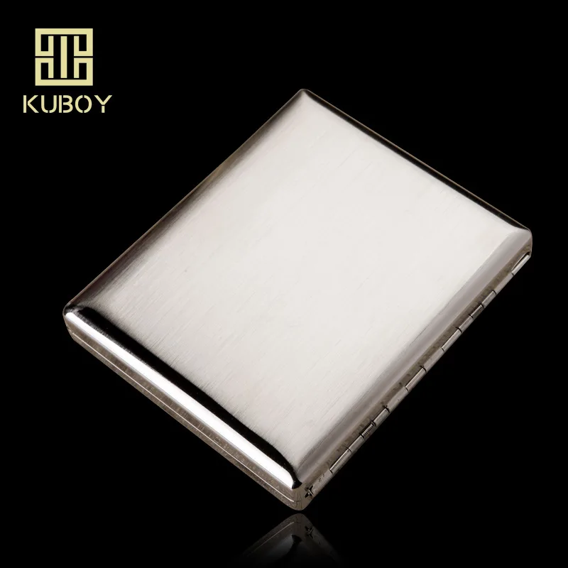 20-pack stainless steel creative cigarette case with metal cigarette case.