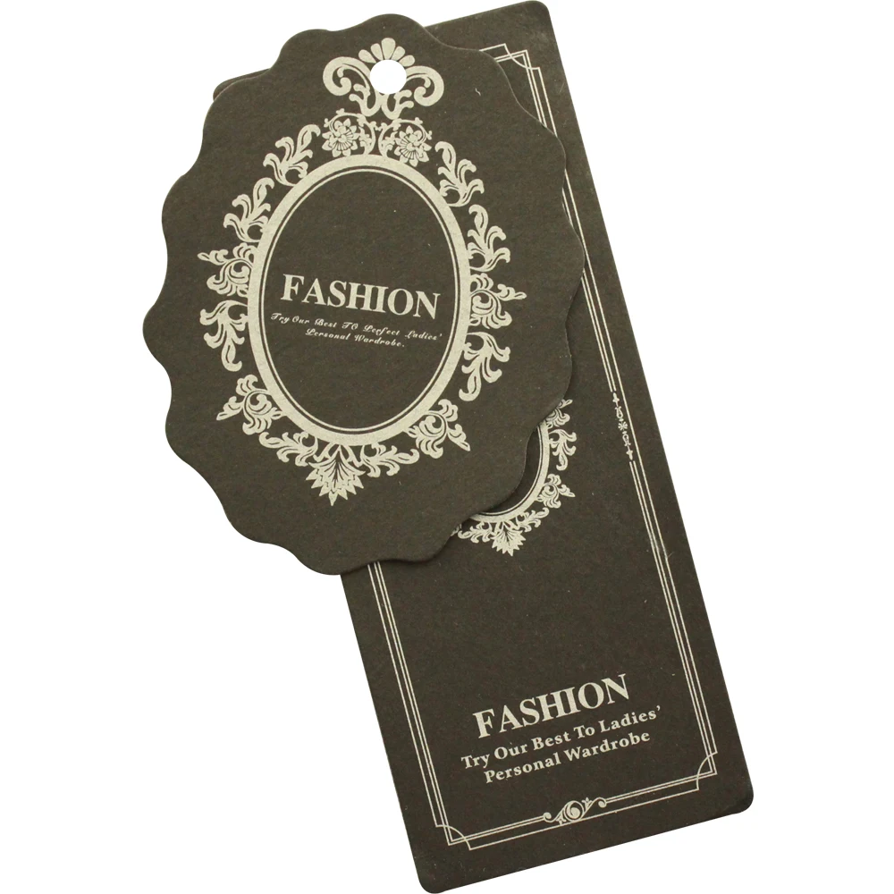 Custom 10000Pcs/Lot 300Gsm Garment Tags For Clothes Price Label Paper Pricing Tags Labels Bags Cards Handmade Tag