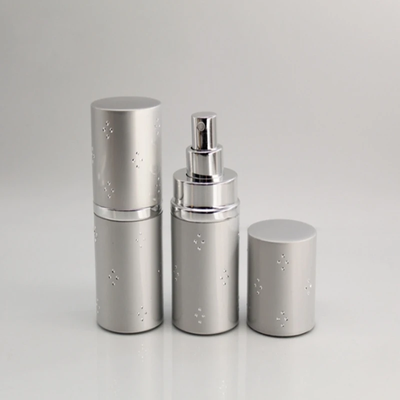 50 Cái/lốc 30Ml Rỗng Kính Xịt Chai Chiết Nước Hoa Vỏ Kim Loại Lọ Mẫu Chai Nước Hoa Atomizer Ống