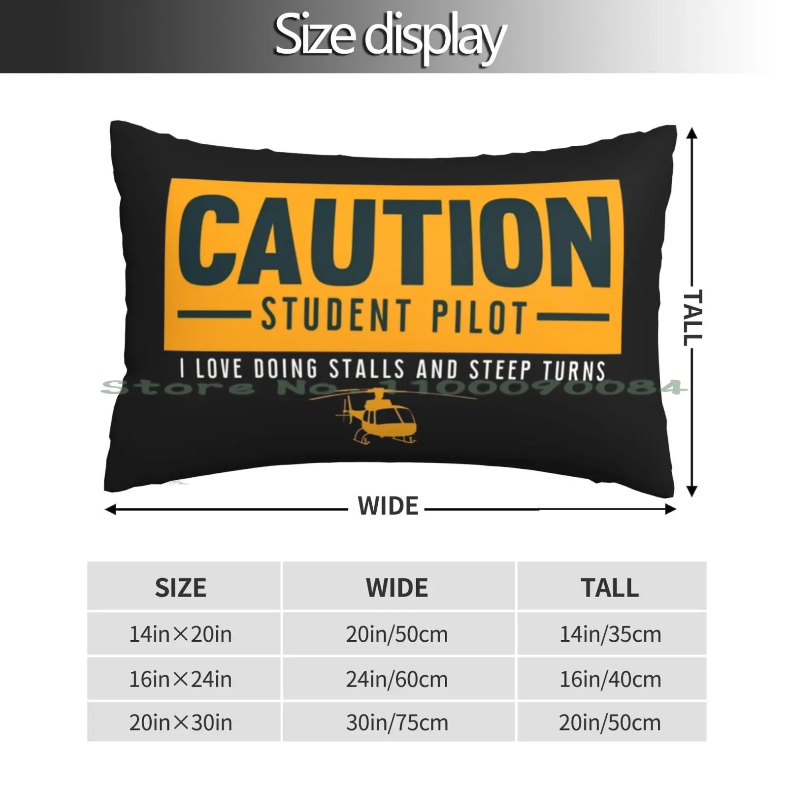 Caution Student Pilot I Love Doing Stalls And Steep Turns Pillow Case 20x30 50*75 Sofa Bedroom Cupid Venus Angels In Heaven