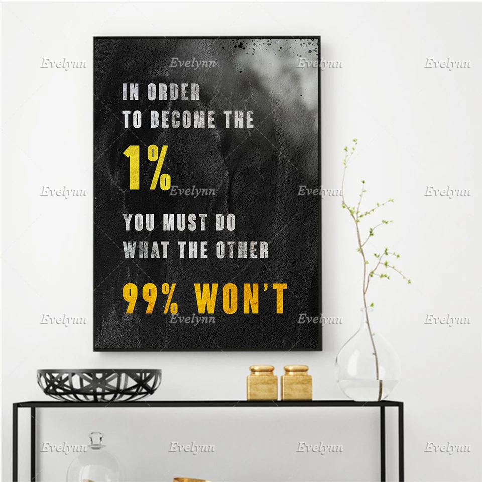 Wall Art Hd Prints Canvas Painting Stand Out Inspirational Quotes Posters Modular Pictures For Office Home Decor Floating Frame