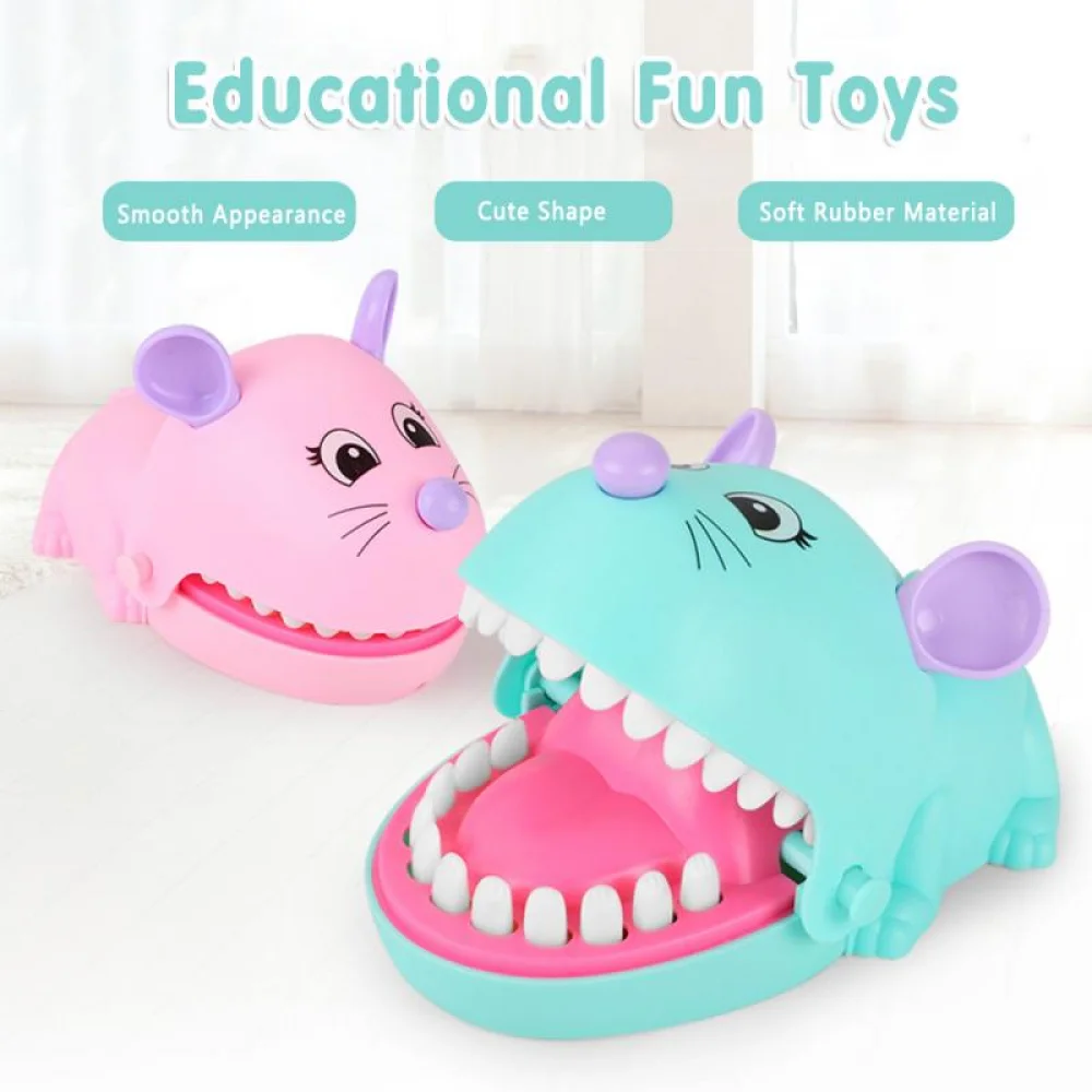 Cartoon Mouse Mouth Bite Finger Game Funny Toy Gift Parent-child Interactive Tooth Extraction Toy Table Game For Kids Gift