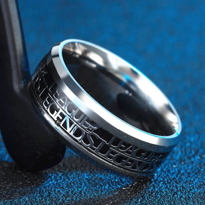 Hot game League of Legends ring Titanium Steel ring new arrival men ring Commemorative gift Personality ring