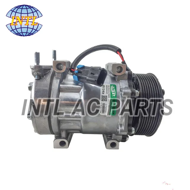 SANDEN 4277 124504 PTAC54277 03-0812 3792438C1 3792438-C1 3792438C2 Auto A/C Compressor for Caterpillar International Trucks